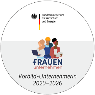 Logo Frauenunternehmen Vorbildunternehmerin 2020-2025