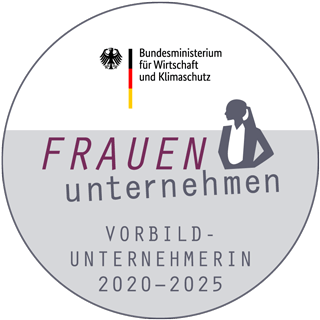 Logo Frauenunternehmen Vorbildunternehmerin 2020-2025